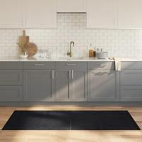 Vloerkleed rechthoekig 80x200 cm bamboe zwart - thumbnail