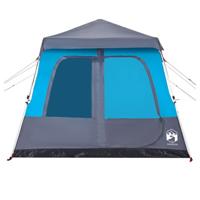 Koepeltent 8-persoons snelontgrendeling blauw - thumbnail