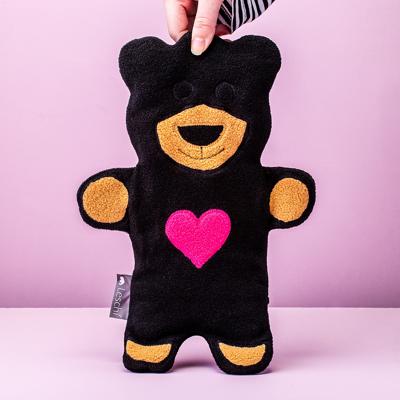 Leschi Verwarmingskussen Teddy de beer - middernacht/met hart Leschi Verwarmingskussen Teddy de beer - middernacht/met hart