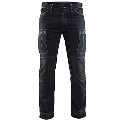 Blåkläder 1459 service werkbroek denim stretch - blauw/zwart maat 50