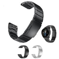 By Qubix - Stainless steel schakelband - Zilver - Compatible met Garmin Fenix 8-51mm - Compatible Garmin bandje - thumbnail