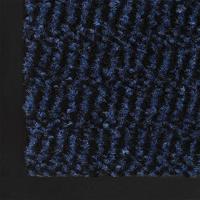 VidaXL Deurmat getuft 60x150 cm blauw - thumbnail