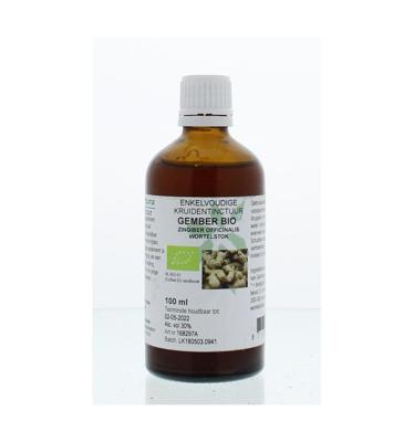 Cruydhof Zingiber officinalis rhiz/gember tinctuur bio 100 Milliliter
