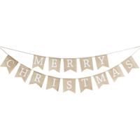 Jute Letterslinger Merry Christmas (2,5 mtr) - thumbnail