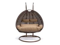 HOME DELUXE Hangstoel met frame Twin (Bruin) - thumbnail