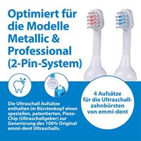EmmiDent E4 Opzetborstel voor elektrische tandenborstel 4 stuk(s) Transparant - thumbnail
