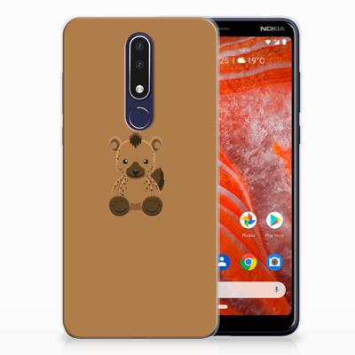 Nokia 3.1 Plus Telefoonhoesje met Naam Baby Hyena