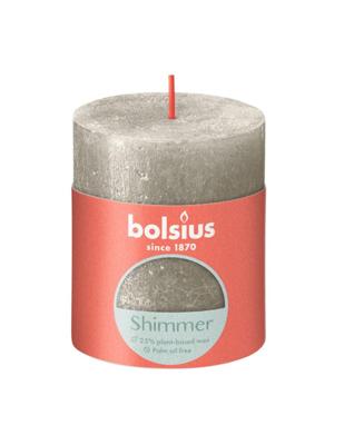 Bolsius rustiek kaars 80/68 champagne