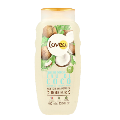 Lovea Shower gel coconut water 400 Milliliter Lovea Shower gel coconut water 400 Milliliter