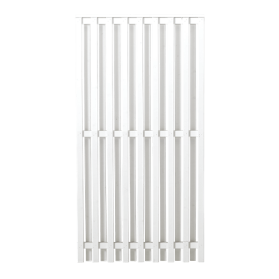 Wit Houten Tuinscherm Nagano 90 x 180 CM Wit Houten Tuinscherm Nagano 90 x 180 CM