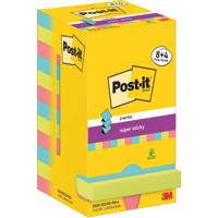 Post-It Super Sticky Z-Notes Cosmic, 90 vel, ft 76 x 76 mm, 8 + 4 GRATIS - thumbnail