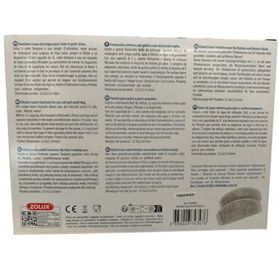 ZOLUX Calypso Waterfontein voor katten en honden - 3 liter - Inclusief 2 filters - Roze