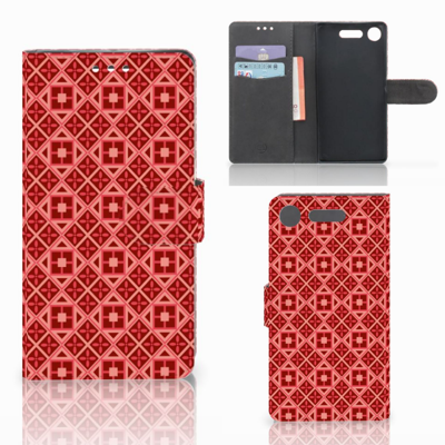 Sony Xperia XZ1 | Telefoon Hoesje | Batik Rood Sony Xperia XZ1 | Telefoon Hoesje | Batik Rood