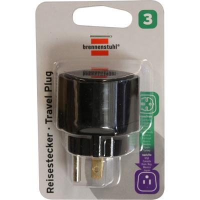 Reisstekker brennenstuhl adapter usa zwart