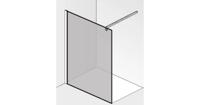 Saqu Modulo inloopdouche incl. antikalk 120x210cm semi-gesatineerd glas/chroom - thumbnail