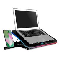 Laptopsteun met Ventilator Krom NXKROMKOOLER RGB 19" - thumbnail