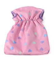 Poppen Slaapzak - Hearts Lila - thumbnail