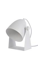 Lucide CHAGO - Tafellamp - 1xE14 - Wit - thumbnail