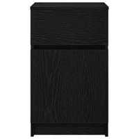 Nachtkastjes 2 st 39x35x65 cm bewerkt hout zwart - thumbnail