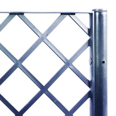 VidaXL Plantenbak met latwerk 160x40x142 cm polypropeen blauwgrijs