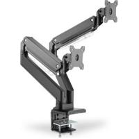 Digitus DA-90427 Monitorbeugel 2-voudig 38,1 cm (15) - 88,9 cm (35) Zwart Uittrekbaar, Draaibaar, In hoogte verstelbaar, Kantelbaar, Kantelbaar en roteerbaar, - thumbnail