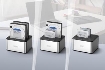 Digitus DA-71540-2 basisstation voor opslagstations USB 3.2 Gen 1 (3.1 Gen 1) Type-B Zwart, Wit Digitus DA-71540-2 basisstation voor opslagstations USB 3.2 Gen 1 (3.1 Gen 1) Type-B Zwart, Wit