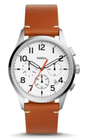 Horlogeband Fossil FS5360 Leder Bruin 22mm - thumbnail