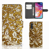 Wallet Case Samsung Galaxy A70 Barok Goud - thumbnail