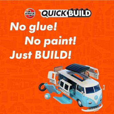 Airfix Quickbuild VW Camper Van Blauw