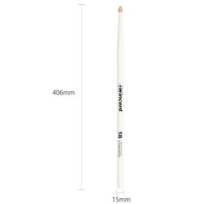 Wincent 5BCW Hickory Natural White drumstokken Wincent 5BCW Hickory Natural White drumstokken