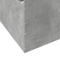 Bedframe met lades bewerkt hout betongrijs 120x200 cm - thumbnail