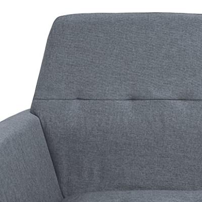 Fauteuil staal en stof lichtgrijs Fauteuil staal en stof lichtgrijs