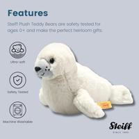 Knuffel zeehond 20 cm voor kinderen ARO STEIFF wit - thumbnail