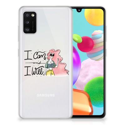 Samsung Galaxy A41 Telefoonhoesje met Naam i Can Samsung Galaxy A41 Telefoonhoesje met Naam i Can
