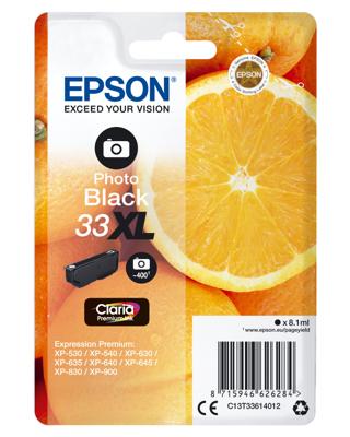 Epson Inktcartridge 33XL Origineel Foto zwart C 13 T 33614012