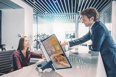 Durable Tafelstandaard | kunststof zwart/grijs | 10 zichtpanelen DIN A4 | met profielframe | 1 stuk - 563222 563222