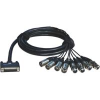 Alva AES25-4F4M1 D-sub <> 4x XLR-F & 4x XLR-M 1m multikabel - thumbnail