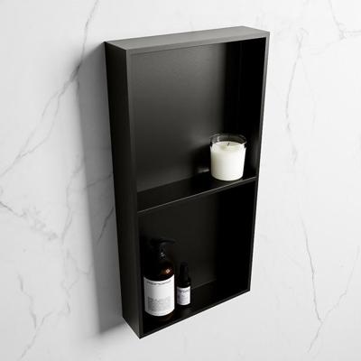 MONDIAZ EASY Nis 59,5x29,5cm in solid surface kleur Urban | Urban. 2 vakken geschikt voor in- of opbouw MONDIAZ EASY Nis 59,5x29,5cm in solid surface kleur Urban | Urban. 2 vakken geschikt voor in- of opbouw