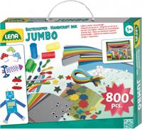 Lena Knutselkoffer Jumbo Blauw 800 stuks - thumbnail