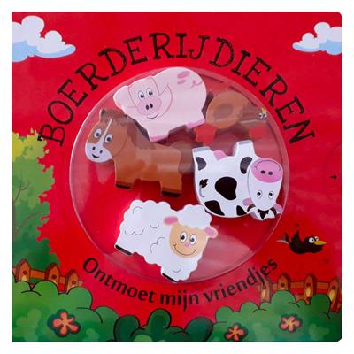 Mondikaarten Kartonboek ontmoet mij vriendjes boerderijdieren