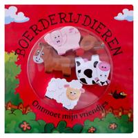 Mondikaarten Kartonboek ontmoet mij vriendjes boerderijdieren - thumbnail
