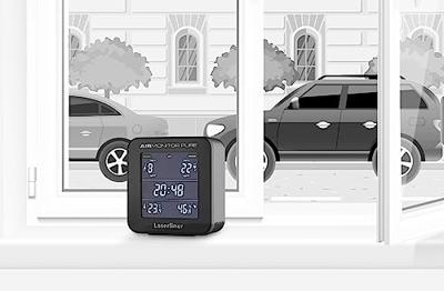 Laserliner AirMonitor Pure Fijnstofmeter Fijnstof, Temperatuur, Luchtvochtigheid Met temperatuurmeting Laserliner AirMonitor Pure Fijnstofmeter Fijnstof, Temperatuur, Luchtvochtigheid Met temperatuurmeting