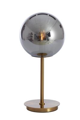 Light & Living Tafellamp 'Medina' 43cm hoog, kleur Smoke/Goud