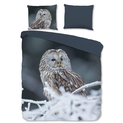 Good Morning Dekbedovertrek "uil" - Grijs - (240x200/220 cm) - Katoen Good Morning Dekbedovertrek "uil" - Grijs - (240x200/220 cm) - Katoen