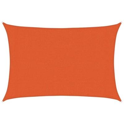 VidaXL Zonnezeil 160 g/m² rechthoekig 3x4,5 m hdpe oranje