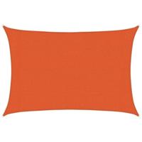 VidaXL Zonnezeil 160 g/m² rechthoekig 3x4,5 m hdpe oranje - thumbnail