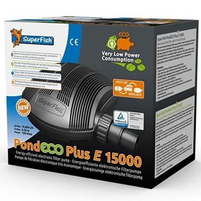 Superfish Pond Eco Plus E 15.000 Vijverpomp - 130W Energiezuinig, Hoge Capaciteit 15.000 L/h