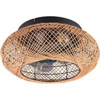 LED Plafondventilator met Verlichting - E27 - Afstandsbediening - Bruin - thumbnail