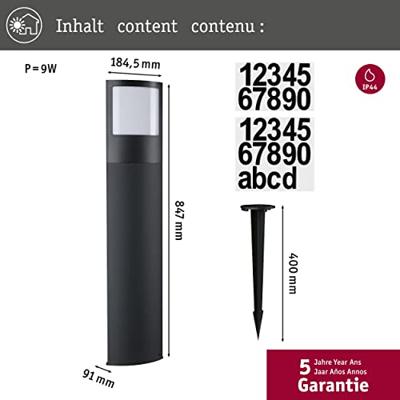 Paulmann 94514 Staande LED-tuinlamp Antraciet Paulmann 94514 Staande LED-tuinlamp Antraciet