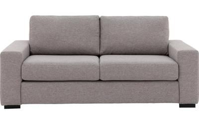 Goossens Bank Lucca grijs, stof, 2,5-zits, stijlvol landelijk